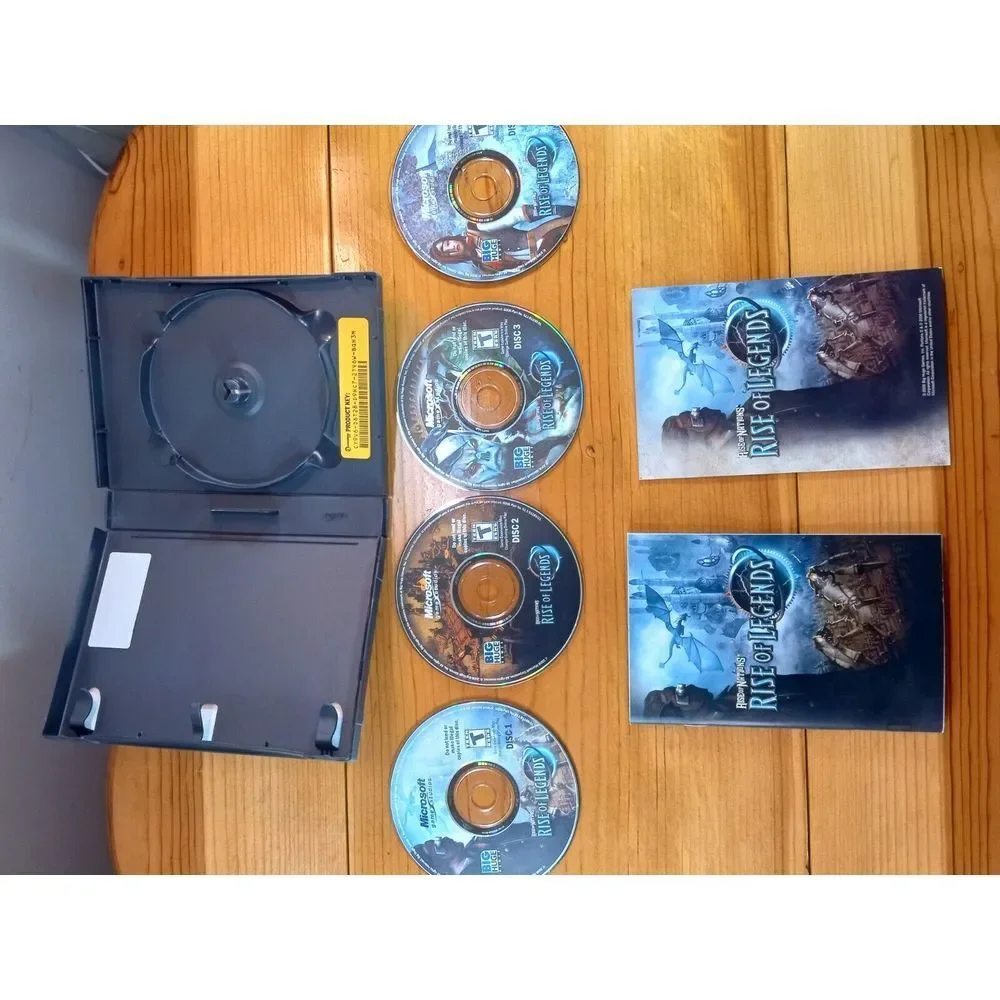 Rise of Nations: Rise of Legends (PC,‎ 2006) 4-disc set complete☄️☄️👩🚀👩🚀🛰️